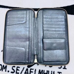 Fixer Original Minerva Oiled Leather Zip Travel Long Wallet